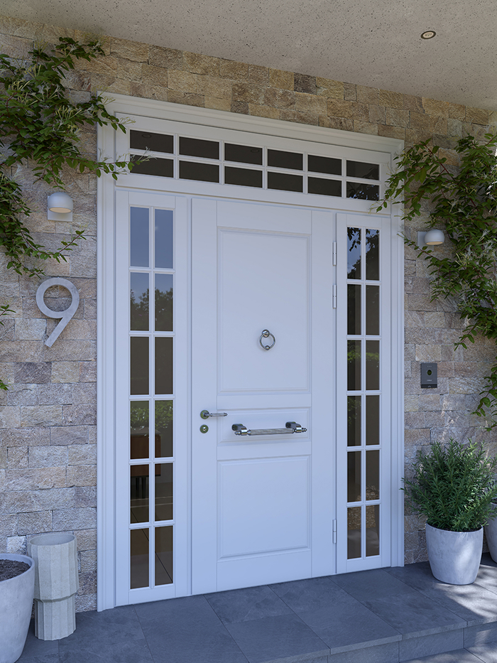 Входная дверь Ягуар с английской решеткой